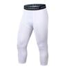 Men's Sports Compression Tights: Quick-Dry, High-Elastic 7/8 Leggings for Running, Basketball, and Cycling.