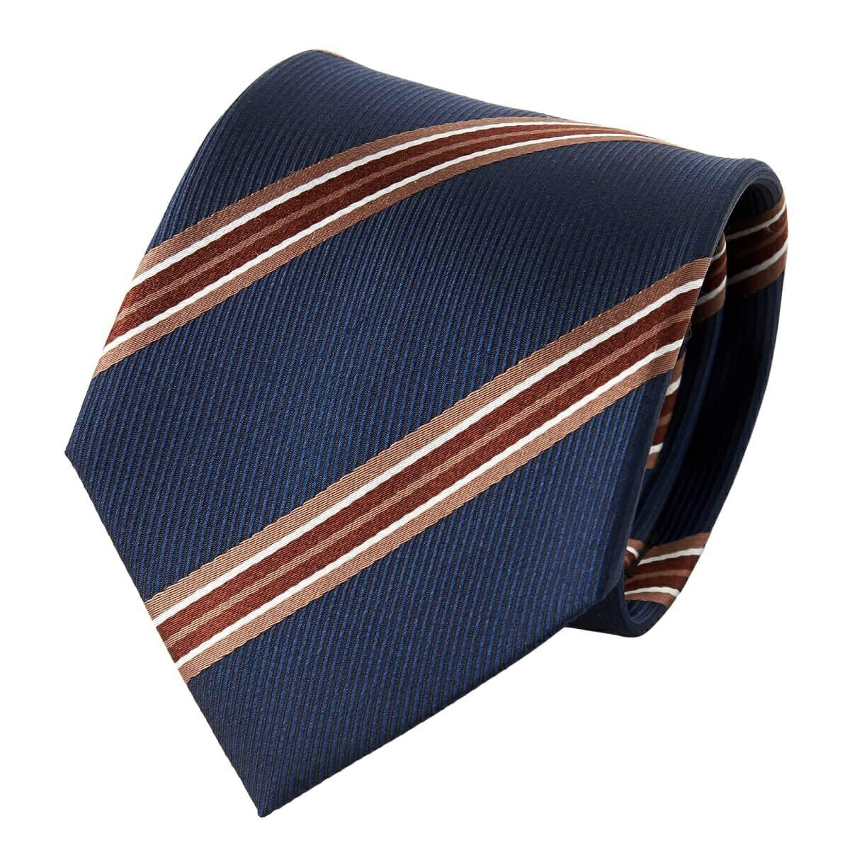 [Ogier] 100% Silk Tie, Regular Tie, Jacquard Weave, Regimental Stripe, Gift, Business, Men s, Stylish, 8cm Width