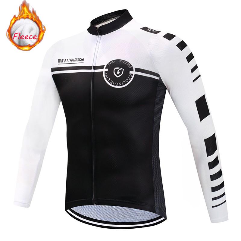 2026 Winter Thermal Fleece Cycling Clothes Men Jersey Suit Outdoor Bike MTB Clothing Bib Pants Set Ropa Ciclismo Hombre