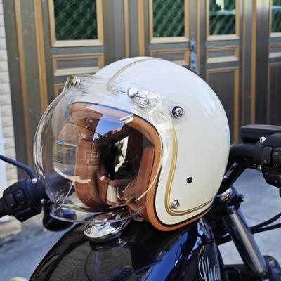 New Design Retro Motorcycle Helmet Open Face Helmet Scooter Helmets 3/4 Chopper Casco Moto Vintage Motorbike Helmets DOT ECE