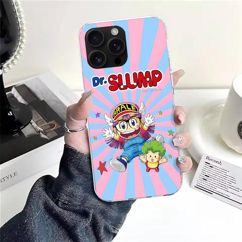Arale Dr Slump For iPhone 17 Air 16 15 14 Plus 13 Mini 12 11 Pro Max Phone Case 16E 7 Print 8 SE Fundas Cover Soft Coque 16 15 1
