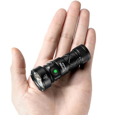 Sofirn SR20 Mini Kompakt und 1200 Lumen Helles Weißes Licht und 660nm Tiefrotes Licht IP68 Ideal für Katastrophenstrom und Evakuierungs-Taschenlampe, Leistungsstark,