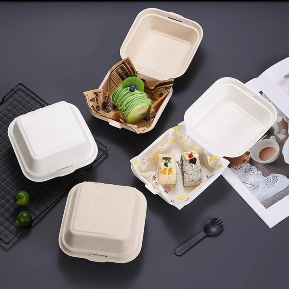 20 Stück/Set Backen Verpackung Backen Kuchen Snackbox Lebensmittelbehälter Dessertbehälter Bäckereibedarf