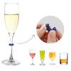 Silicone Wine Glass Marker Drink Bottle Cup Goblet Label Reusable Mug Marking Tag Recognizer Identification Color Random