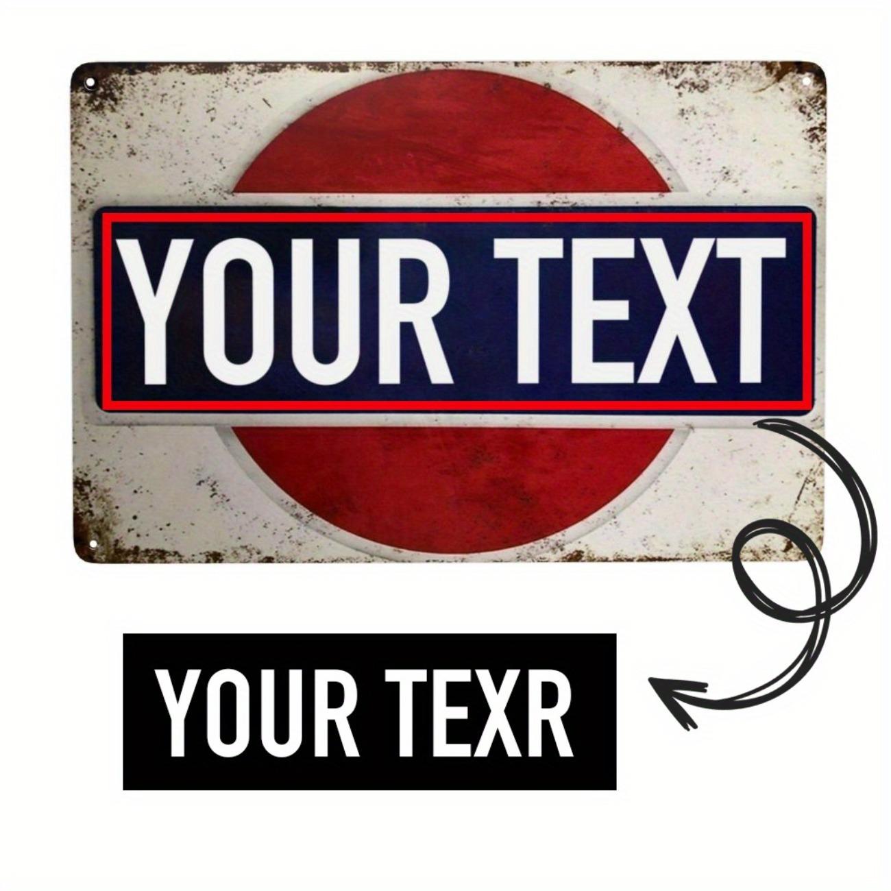

Custom Metal Sign Vintage Look Waterproof Home Garage Wall Decor белый