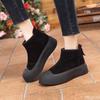 Winter Fashi New Thick Soled Height Increasing Versatile Women's Short Boots with Thick Fleece and Warm Women's Snow Boots