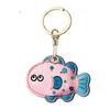 Leather Cartoon Candlestick Keyring Cartoon Candlestick Design Holiday Gift Keychain  Bag Charm