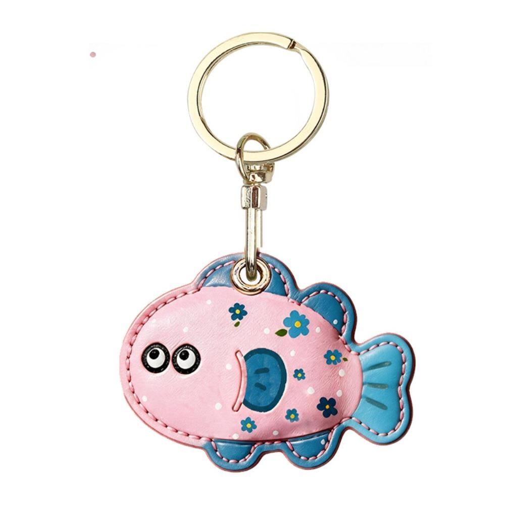 Leather Cartoon Candlestick Keyring Cartoon Candlestick Design Holiday Gift Keychain Bag Charm