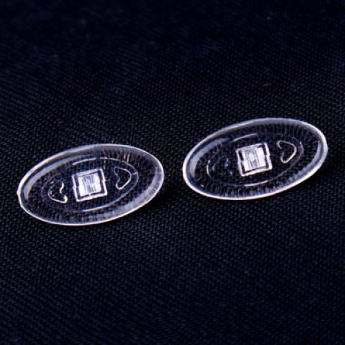 25 Pairs Silicone Eyeglass Nose Pads Oval Screw in