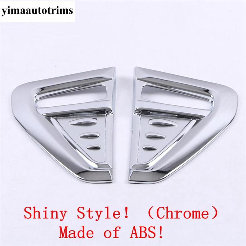Car Body AC Air Flow Vent Fender Cover Kit Trim For Mitsubishi ASX ABS Chrome / Carbon Fiber Look Exterior Accessories