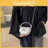 Butterfly Single Shoulder Crossbody Bag Solid Color Handbag Women Gift Fashion