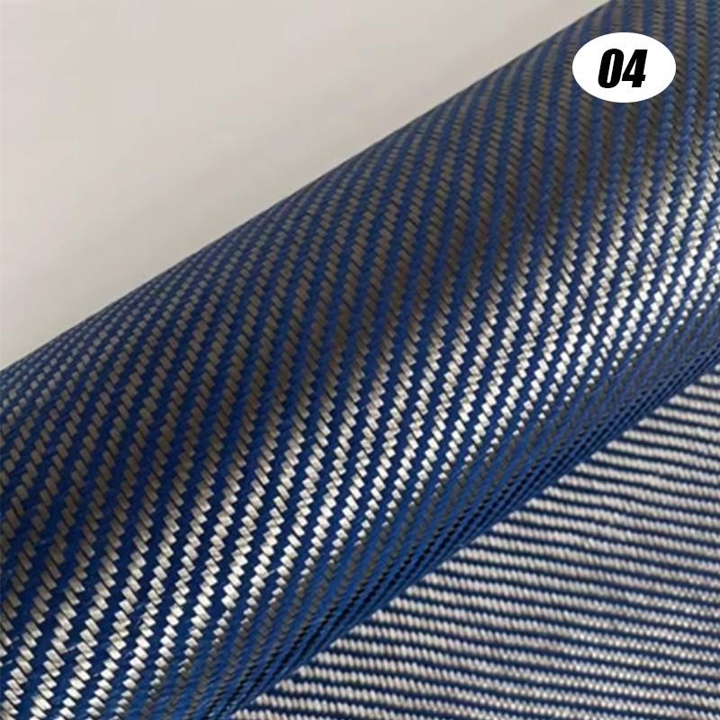 20x20cm Carbon Aramid Fiber Hybrid Fabric Cloth Twill Plain Weave Material Decor 3K Carbon Fiber Aramid Fiber DIY Material Suppl