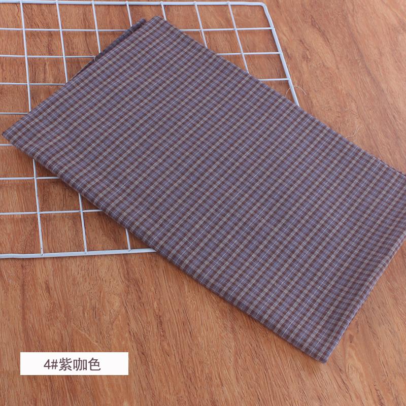 100% Bawełna Mała Krata Tkanina na Metr na Spódnice Ubrania Poszewki na Poduszki Szycie Oddychająca Sukienki Tkanina Różowy Żółty Przyjazna dla Skóry