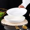 Jieyachie Household White Ceramic Plates