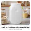 Long-Lasting Thick-Walled Food-Grade Container with Double Lid Versatile Square