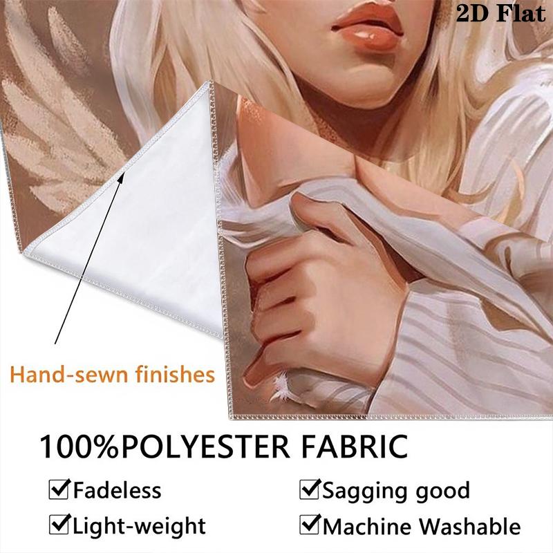 Billie Eilish Wall Tapestry Aesthetic Wall Hanging Printed Fabric Blanket Decorative Tapestries for Bedroom Living Room Home Decor