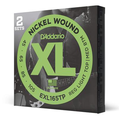Nickel Long Scale Bass Strings EXL165TP Pack D'Addario .045-.105 2-set [ ]