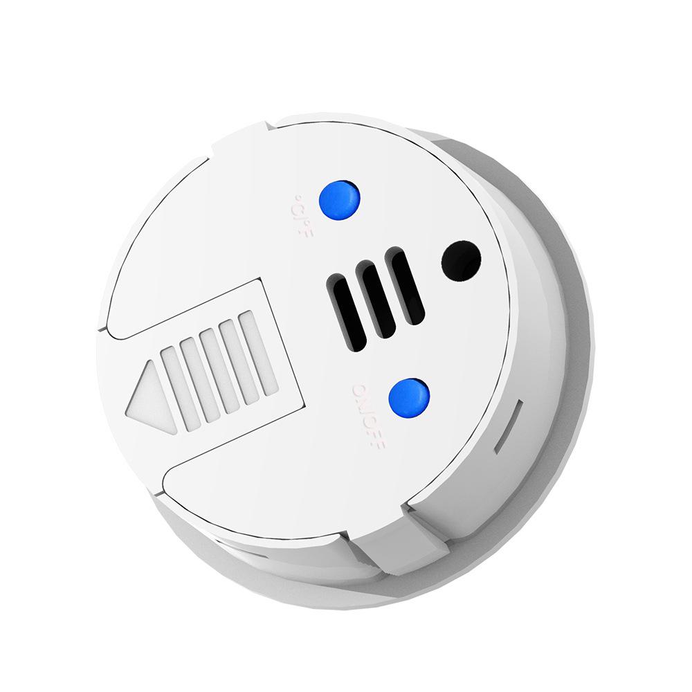 Round Embedded Digital Thermohygrometer for Reptile Enclosures - Acrylic Temperature and Humidity Monitor