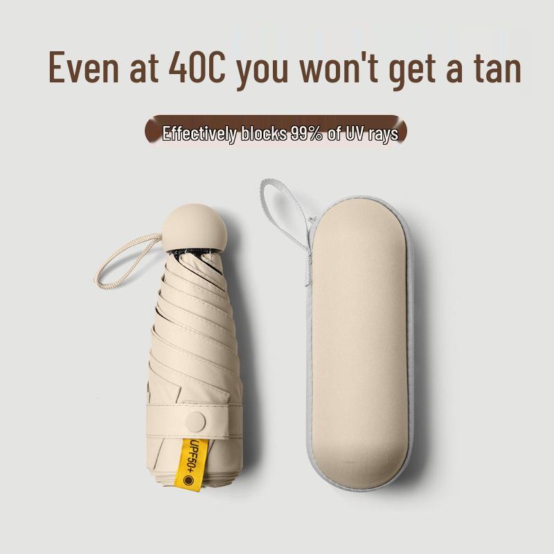 Högkvalitativt Damparaply med Kompakt UV-skydd och Fällbar Design