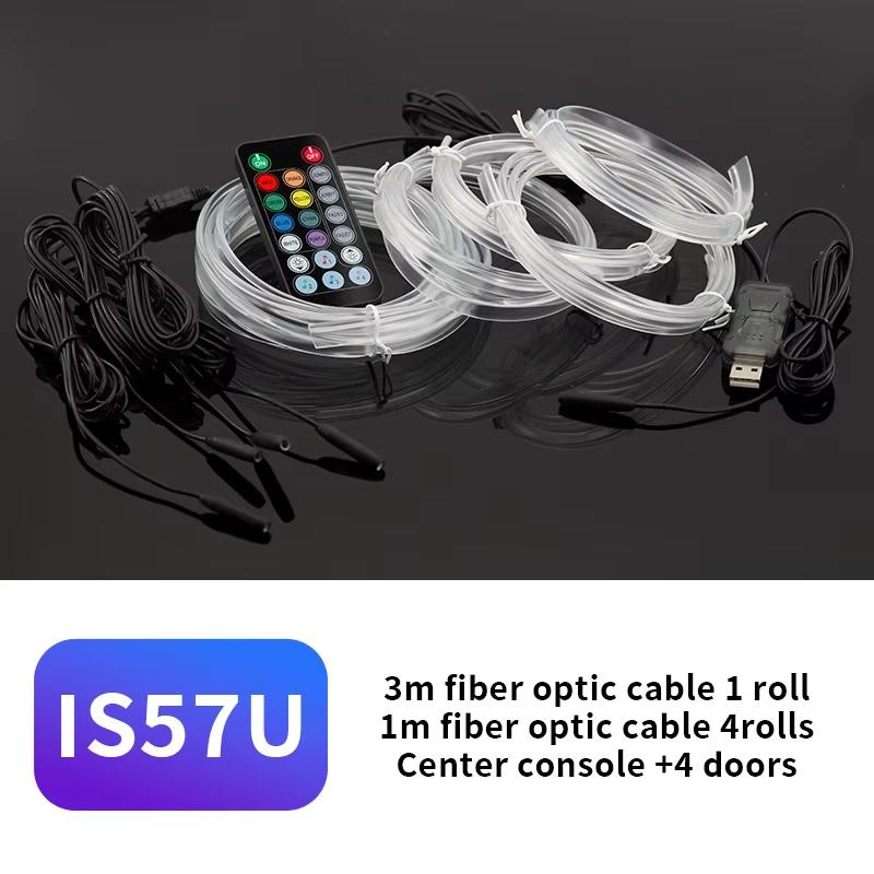 Auto Dashboard Console Led Ambient Cold Light Decorative Strips 1-5M