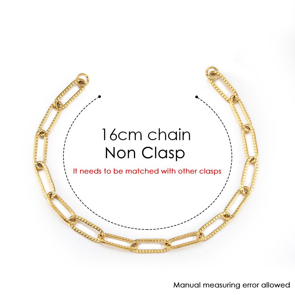 

Stainless steel Heart Star Pendant Connection Buckle Gold Color Chain Semi-finished Chain DIY Making Accessories Wholesale