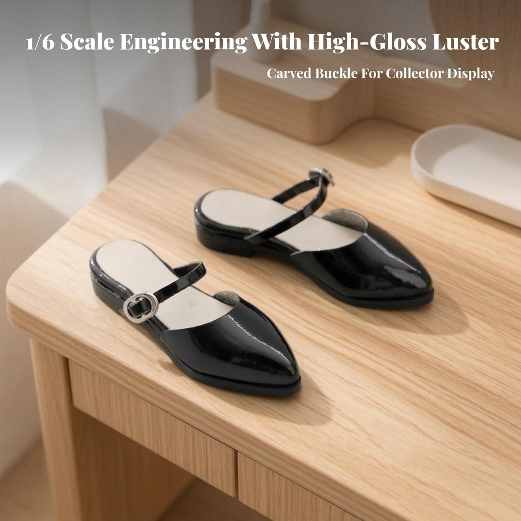 Doll Flats Lifelike Toy Shoes Glossy for Action Figure Customizers