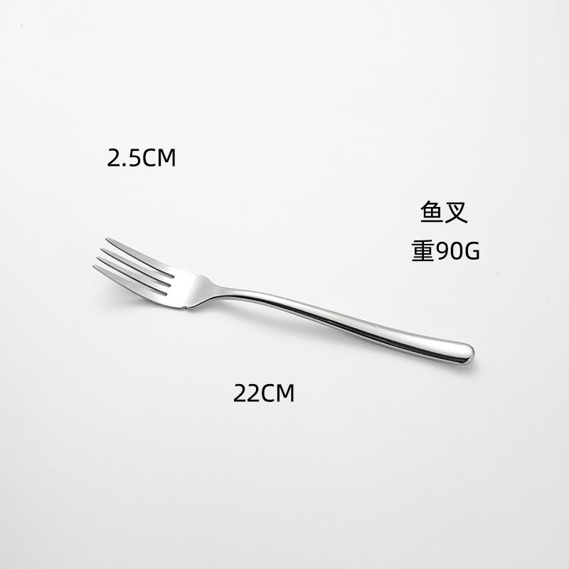 Moonlight series stainless steel knife, fork and spoon set, titanium-plated coffee spoon, western food steak knife, fork tableware, gifts