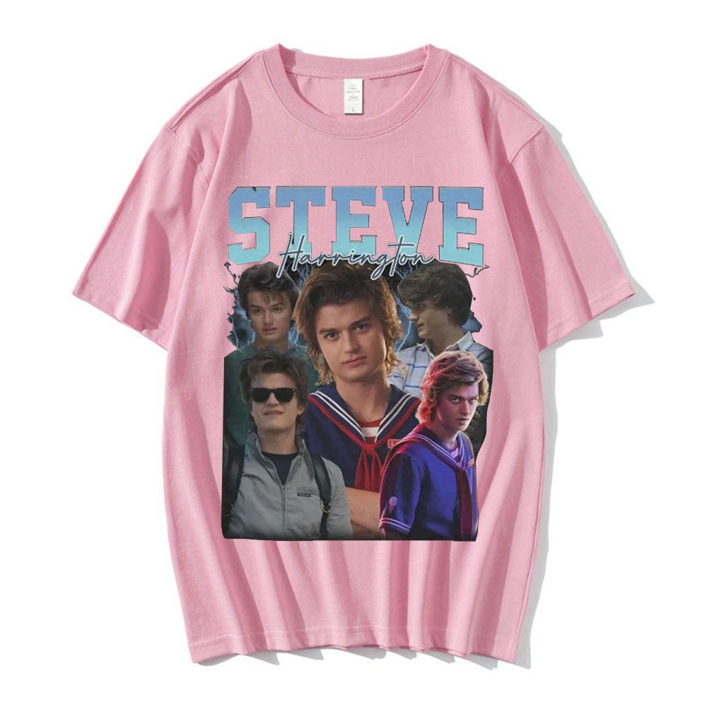Steve Harrington T-shirts Women Graphics Print T-shirt Unisex Short Sleeve Oversize Pure Cotton T Shirt Harajuku Streetwear Tops