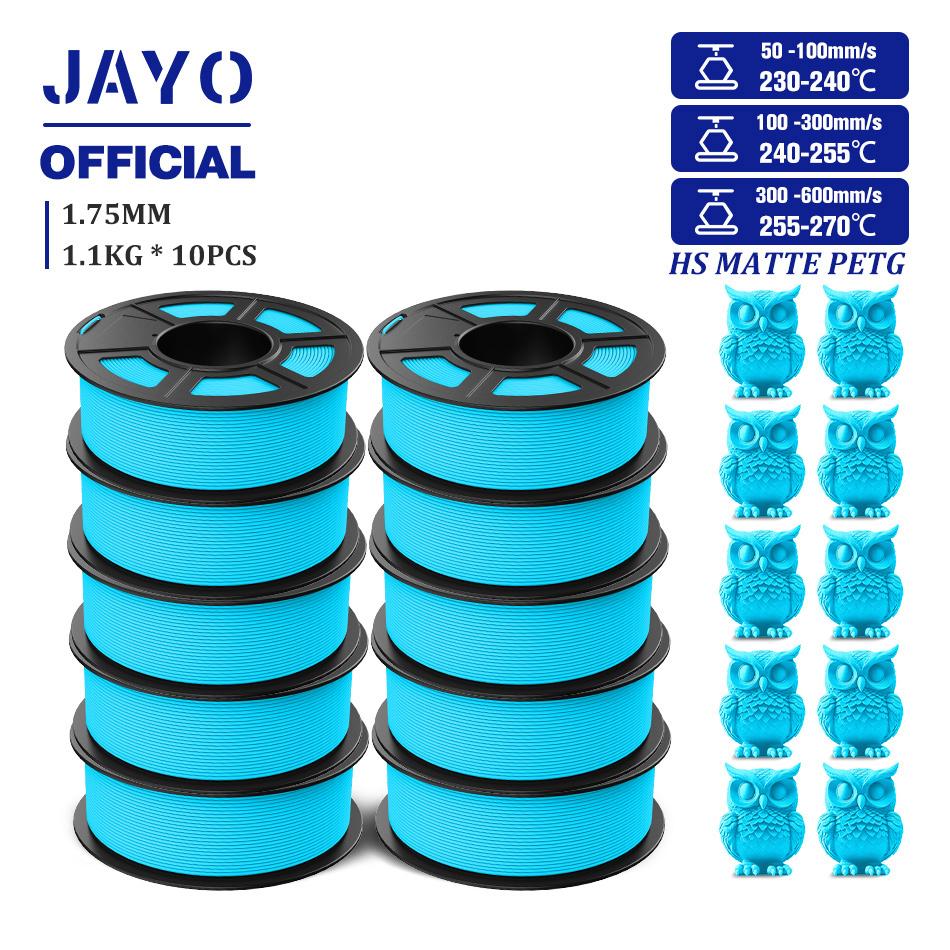 JAYO PETG 3D Filament 1.75mm High Speed Matte PETG 3D Printer Filament High Flow Speedy PETG Filament Fit Most FDM Printers