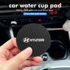 2Pcs Car Coasters Water Cup Holder Pads Anti Slip Accessories For Hyundai NLINE I30 I20 Venue Tucson Kona IX35 I40 IX20 Tiburon HH52