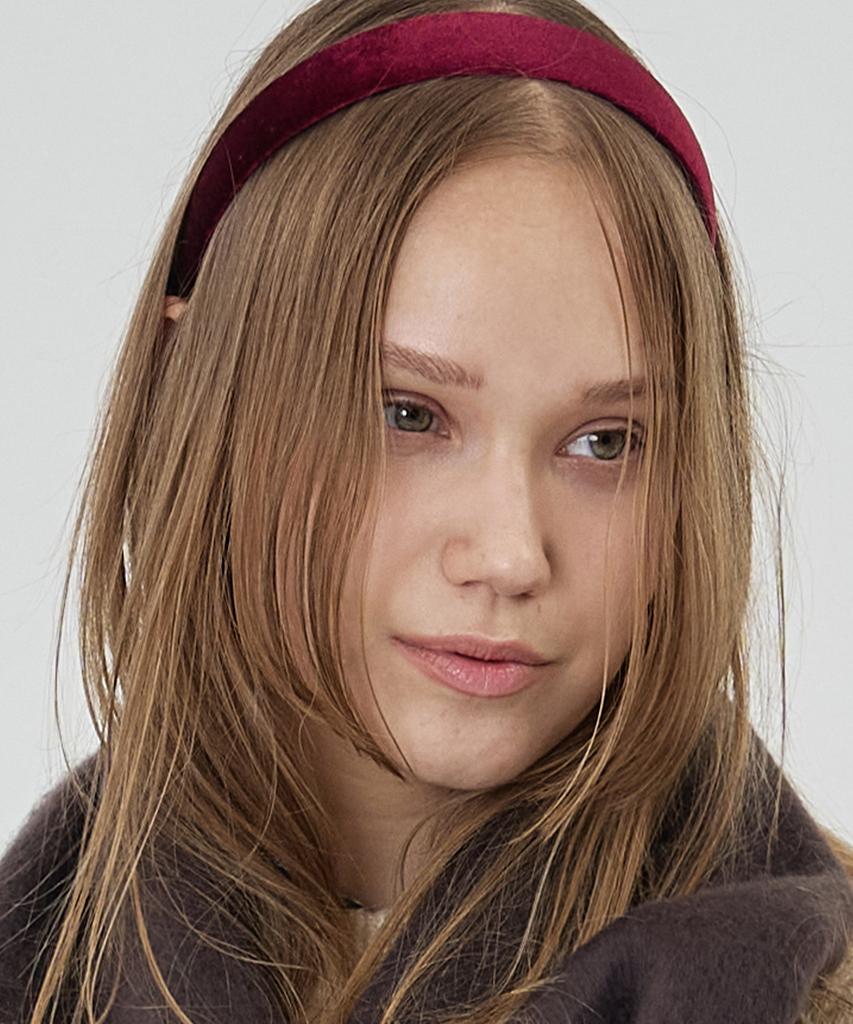 The-Abon Classic Velvet Hairband Green