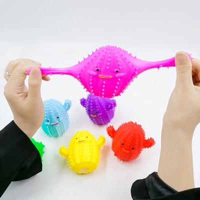 Cute Cactus Stress Relief Toys Quick Recovery TPR Plant Shape Sensory Vent Ball for Daily Use