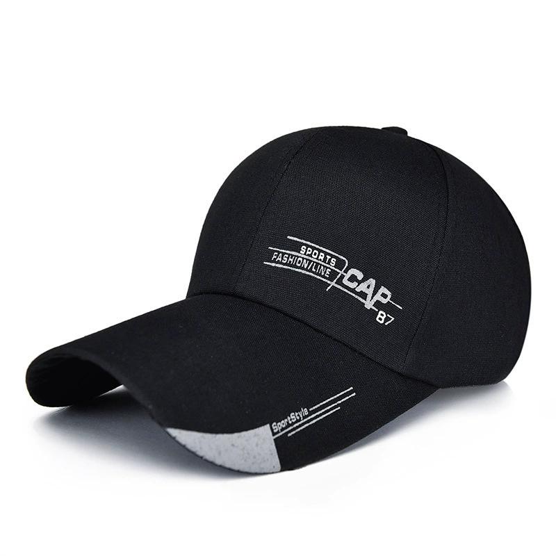 Sport-Sommer-Baseballmütze mit langer Krempe, für Herren und Damen, Papa-Hut, Sonnenhüte, Snapback-Trucker-Kappe