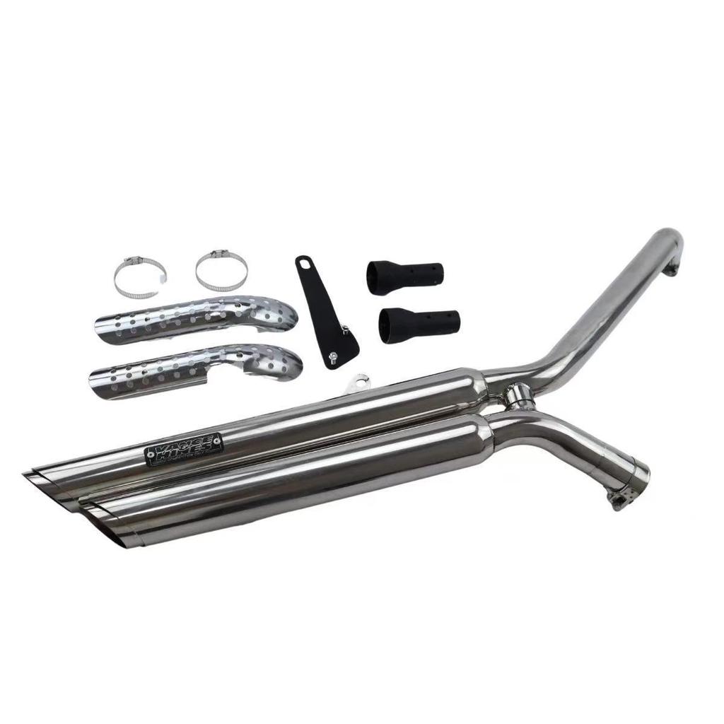Honda CM300/CM500 Rebel Dual-Pipe VH Exhaust with Anti-Fall Design