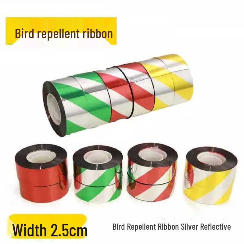 Double-Sided Reflective Bird-Repellent Ribbon for Orchar and Farmland