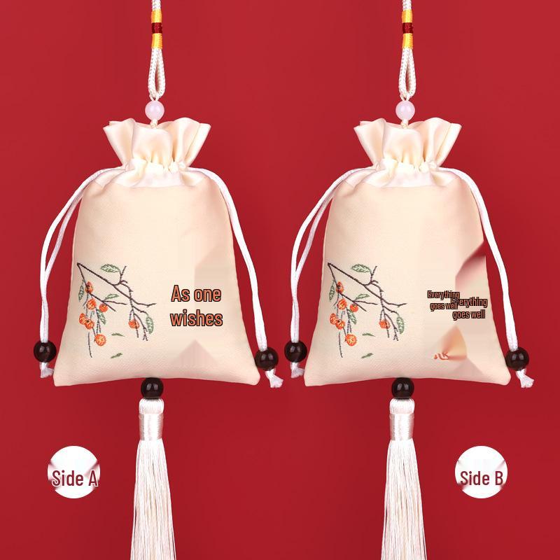 Embroidered Lavender Sachet: Dragon Boat Festival Car Pendant, Mosquito Repellent for Babies and Kids