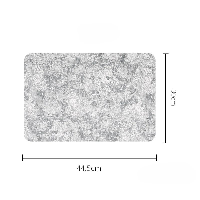 Embossed PVC Placemat Insulation Pad, Anti-Scald Table Protector, Oil-Resistant Leather Dining Mat, Bowl Pad for Kitchen Use