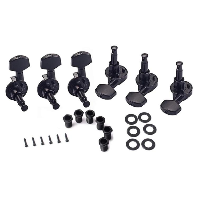 6Pcs Guitar Machine Head Knobs Tuning Key Copper Alloy Guitar String Tuning Peg for Acoustic or Electric Guitar