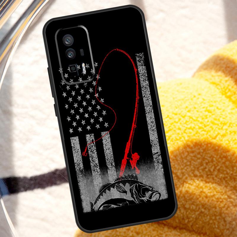 Bass Fishing Case For POCO X6 M6 X3 Pro X5 F3 F5 M5s Xiaomi 13 14 Ultra 12 Lite 11T 12T 13T Pro Cover