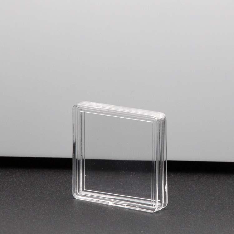 

Прозрачная многоразмерная витрина для страз для нейл-арта, золотых слитков и серебряных монет Inner Diameter 30x30mm; Transparent