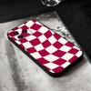 Checkerboard Phone Case Black Silicone Soft Shell For IPhone 17 16 15 14 13 12 11 Air Pro Max Plus Hot Sale