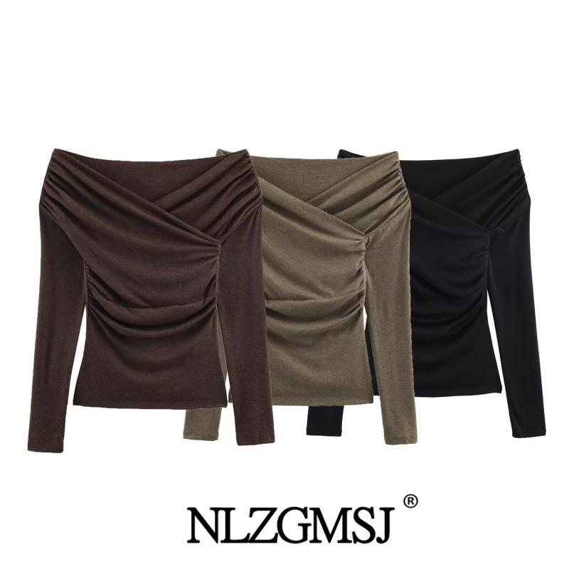 European & American Style Double Pleated Collar Winter Top (2025 Winter Collection) Large