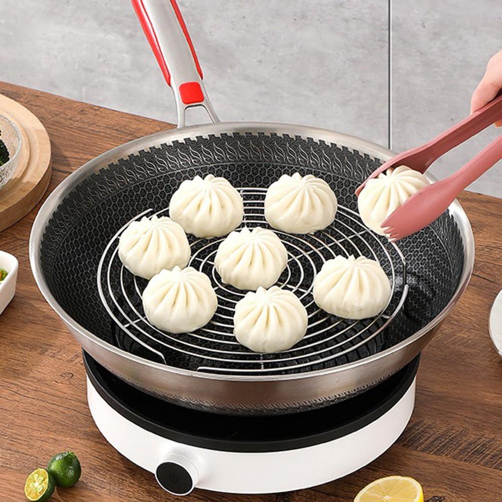 Matlaging Essential Steamer Stativ i rustfritt stål for grytepanne og wok rust