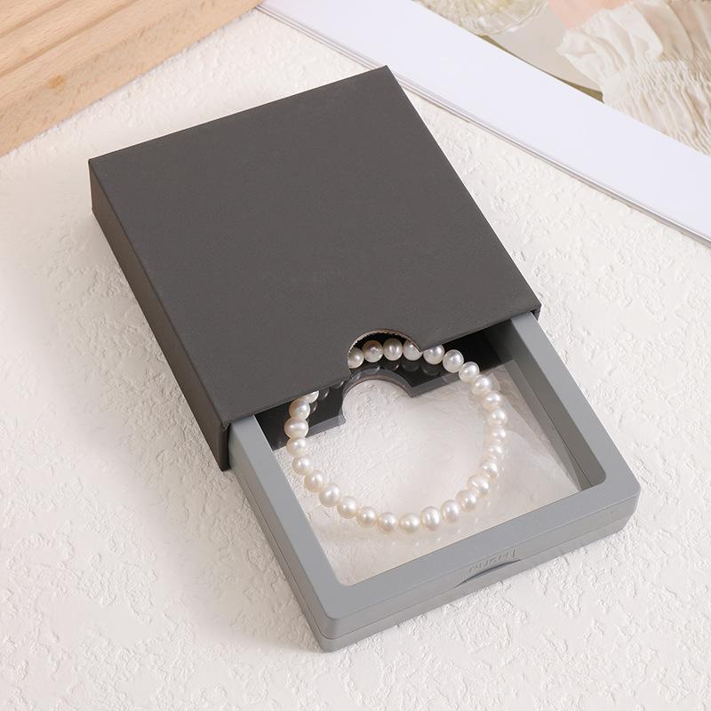 Transparente schwebende Display-Boxen Elastische PE-Folie Schmuckverpackungsbox Schmuck Halskette Ring Dichtungs-Antioxidans Sammlerstück Aufbewahrungsbox 10 Stück