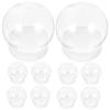 10Pcs 300ml DIY Plastic Bottle Empty Water Globe Christmas Snow Snowglobe Making Empty Snow Globe Making Prop Clear