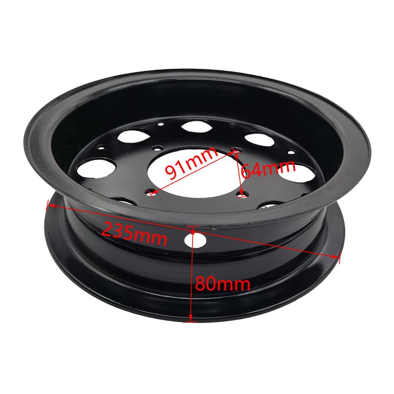 For Honda Z50 Z50A Z50J Z50R Mini Trail Monkey Bike Parts 8 Inch Black Iron Wheel Hub Rim Modified