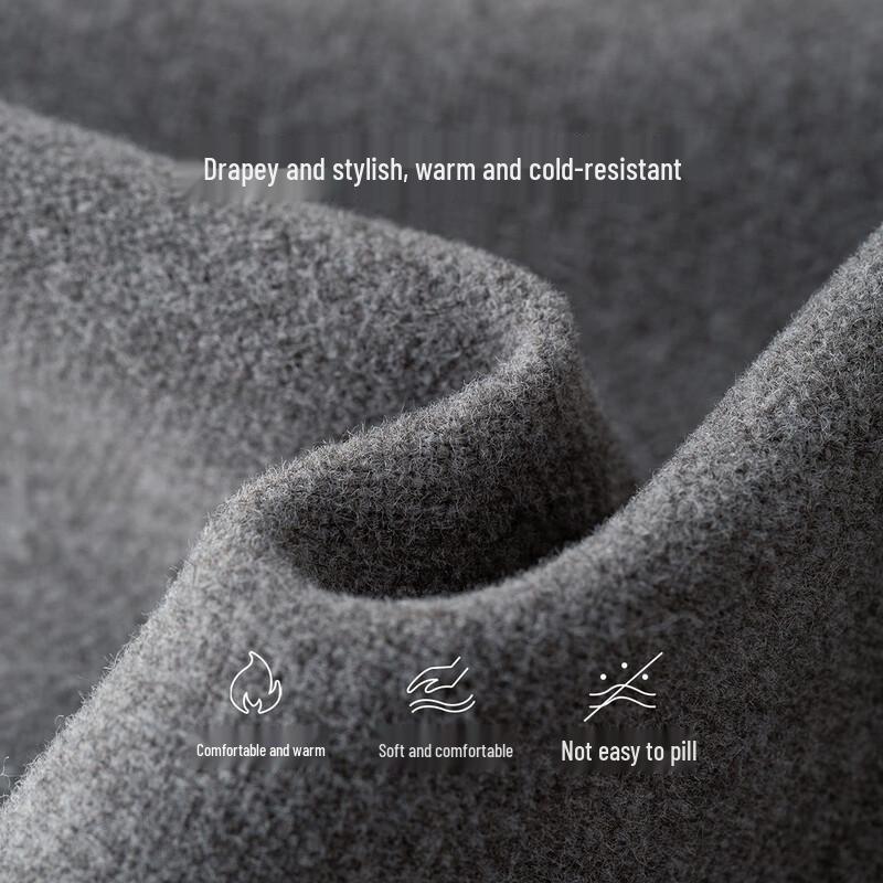 INMAN Elegant Wool Blend A-Line Slit Skirt