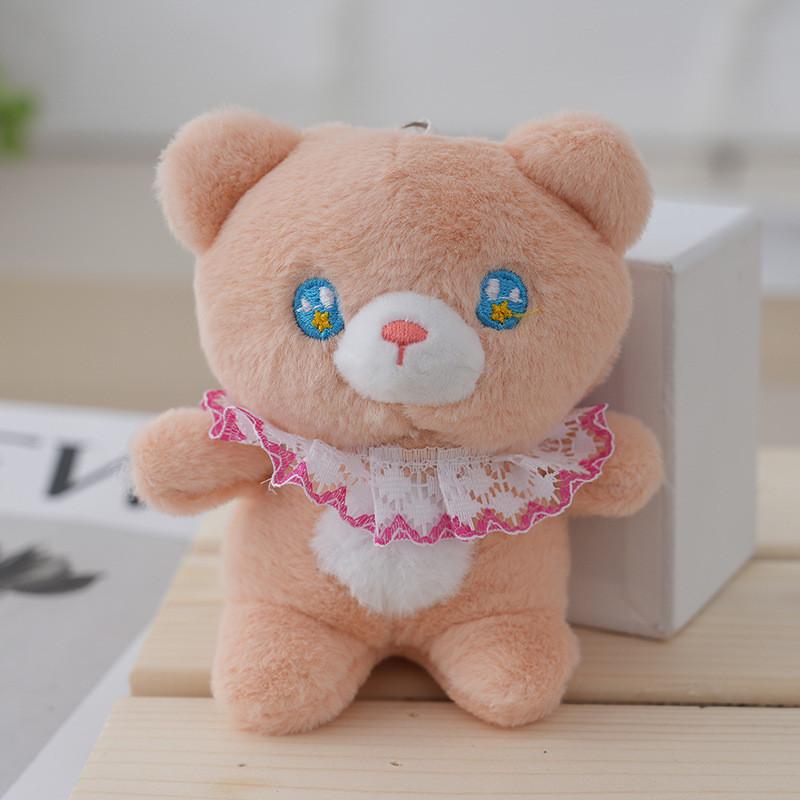 Adorable Cute Bear Plush Toy Keychain Fluffy Stuffed Animal Bag Charm Doll
