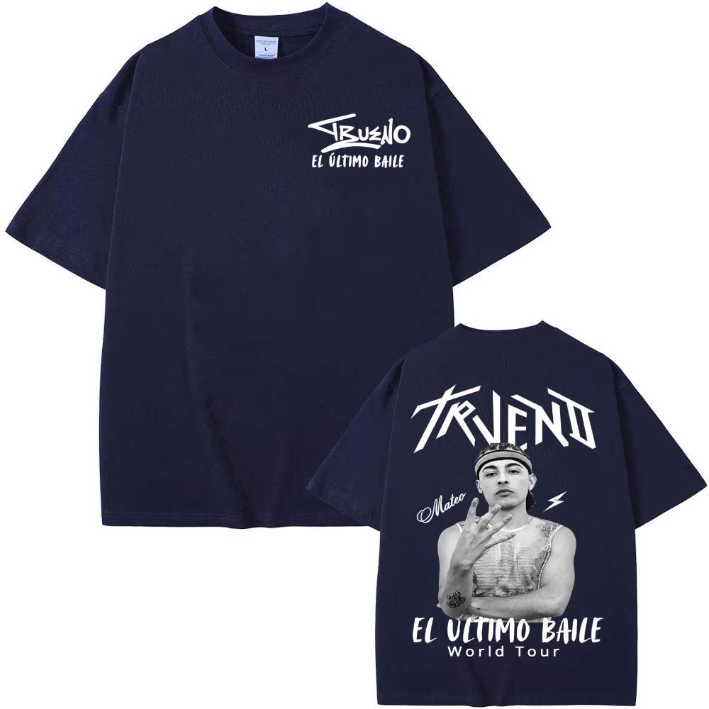 Trueno El Ultimo Balie 2025 World Tour Rapper T-Shirt, Hip Hop Harajuku Pop Summer Crew Neck Casual Cotton Short Sleeve