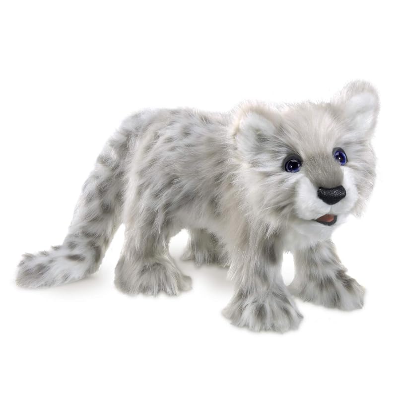 Folkmanis Snow Leopard Cub Hand Puppet